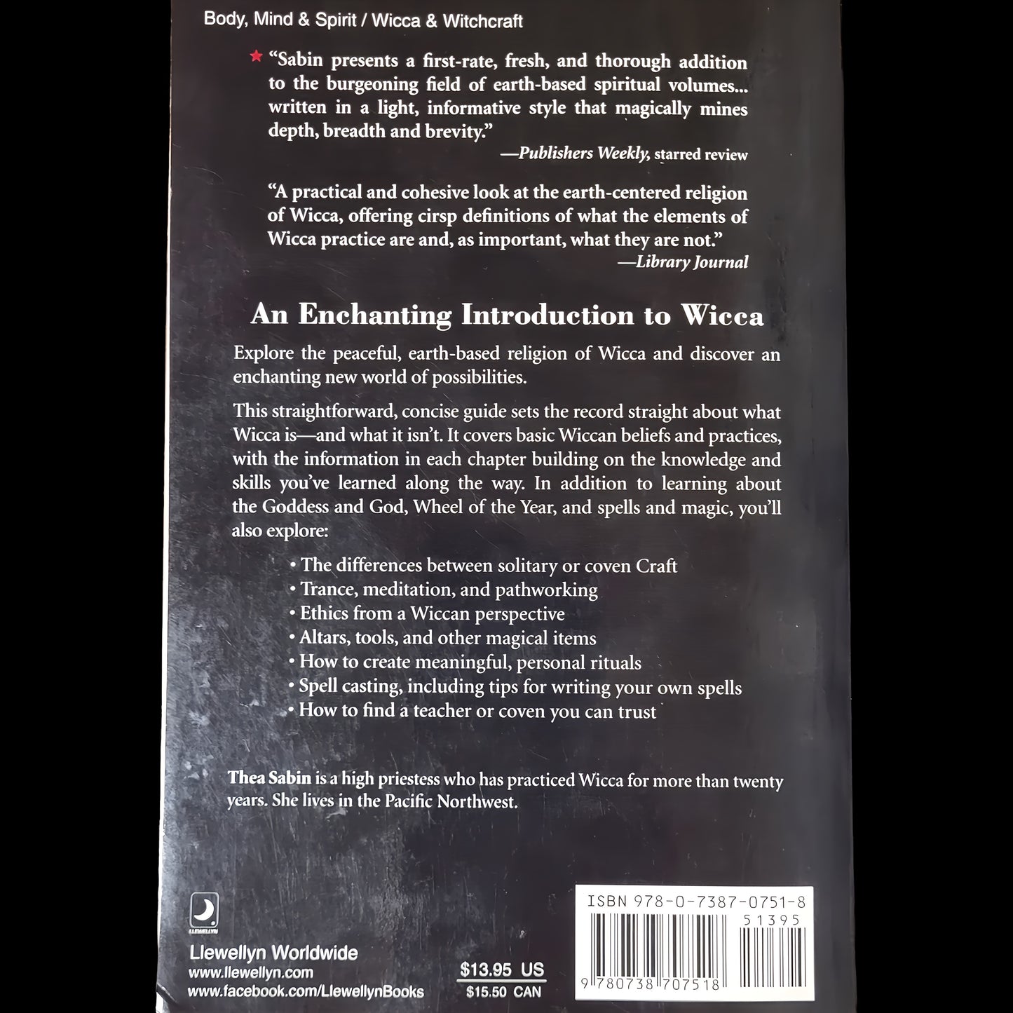 (Pre-Loved) Wicca For Beginners: Fundamentals of Philosophy & Practice by Thea Sabin