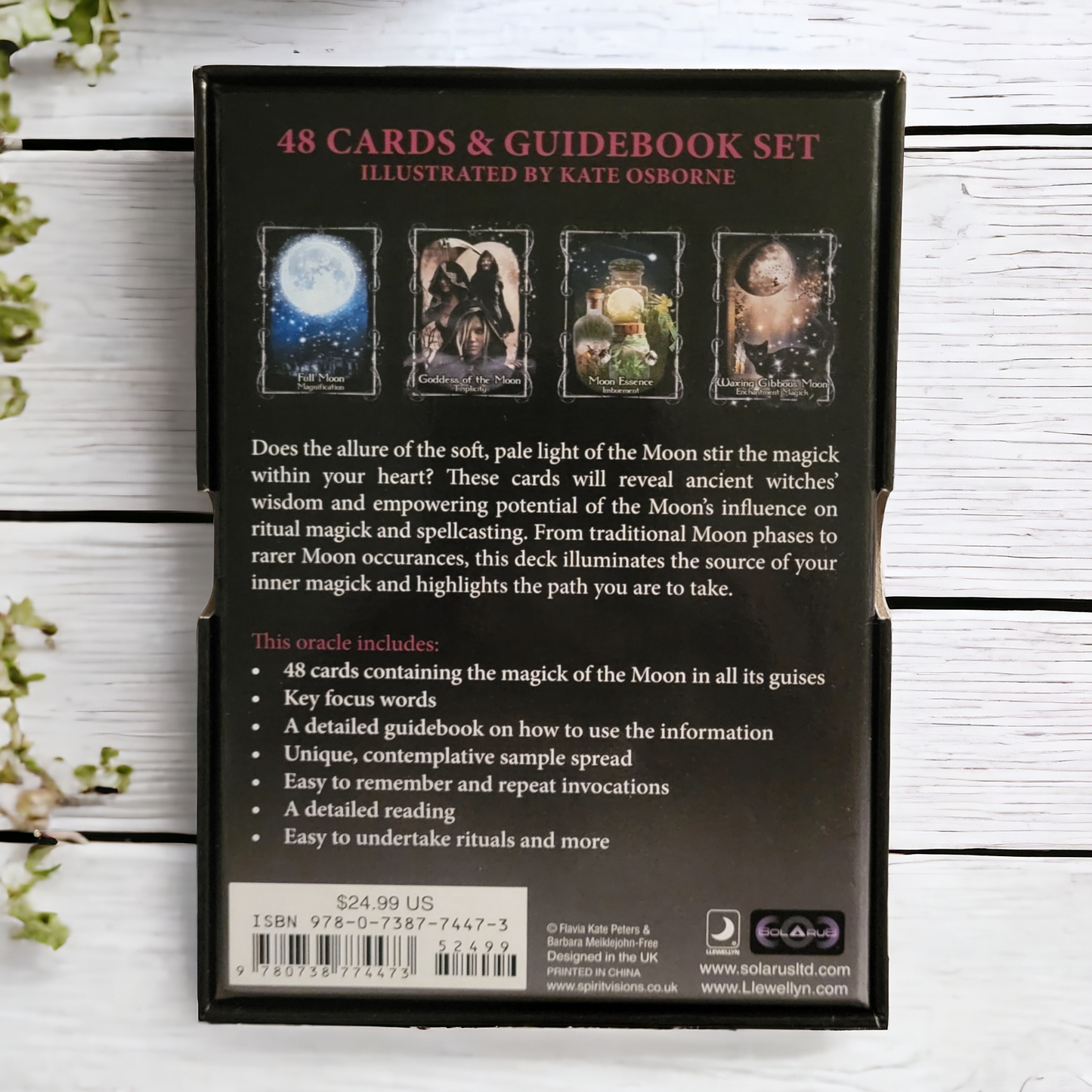 (NEW) Witches Moon Magic Oracle Cards by Flavia Kate Peters & Barbara Meiklejohn-Free