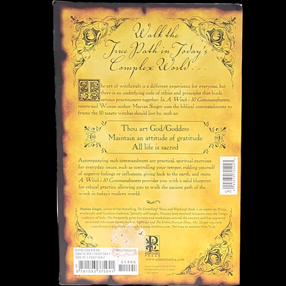(Pre-Loved) A Witch's Commandments: Magickal Guidelines for Everyday  Life by Marian Singer