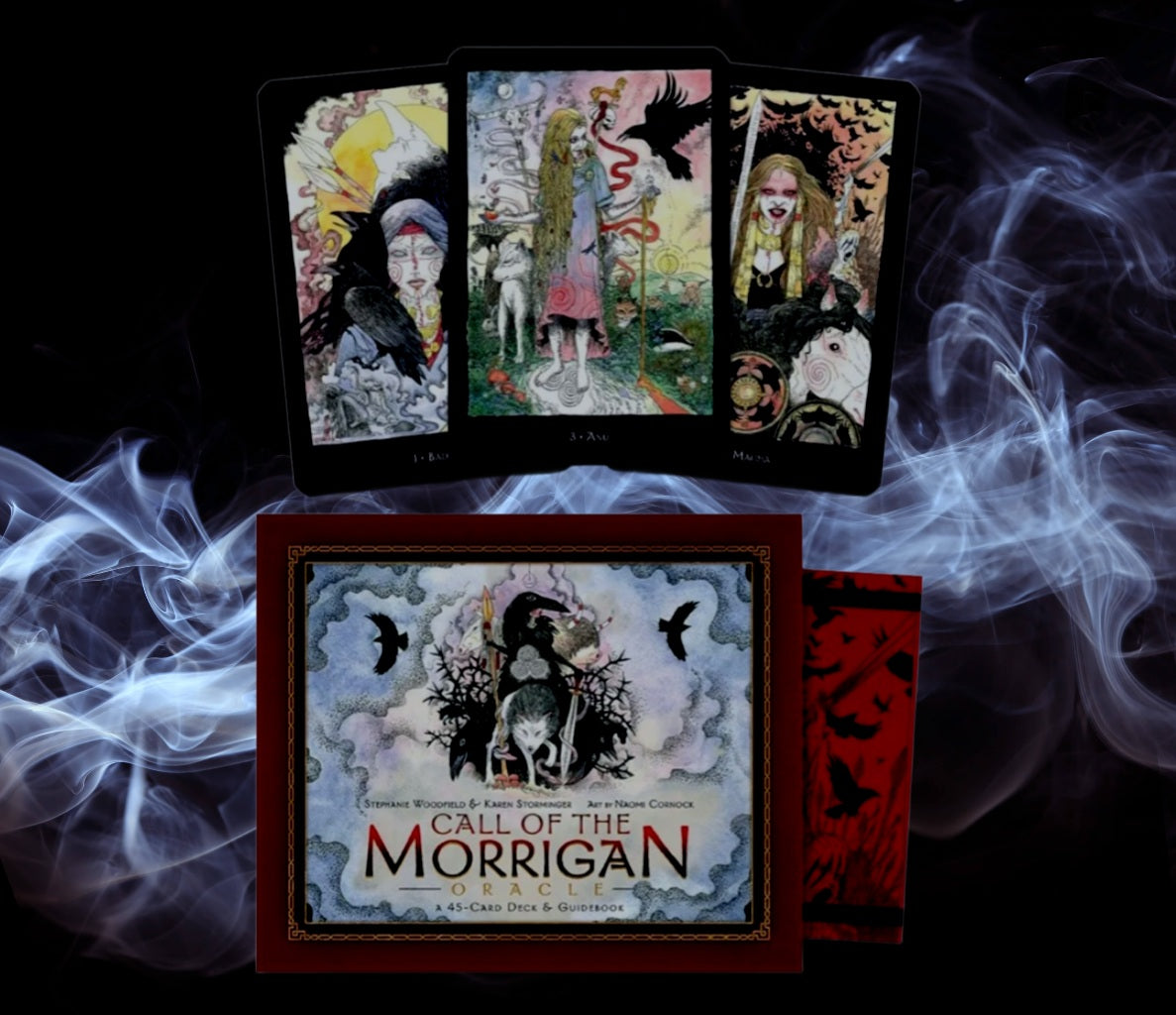 (NEW) Call Of The Morrigan Oracle by Stephanie Woodfield, Karen Storminger and Naomi Cornock