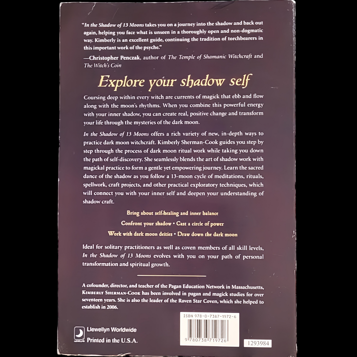 (Pre-Loved) In The Shadow Of Thirteen Moons: Embracing Lunar Energy for Self Healing & Transformation by Kimberly Sherman Cook