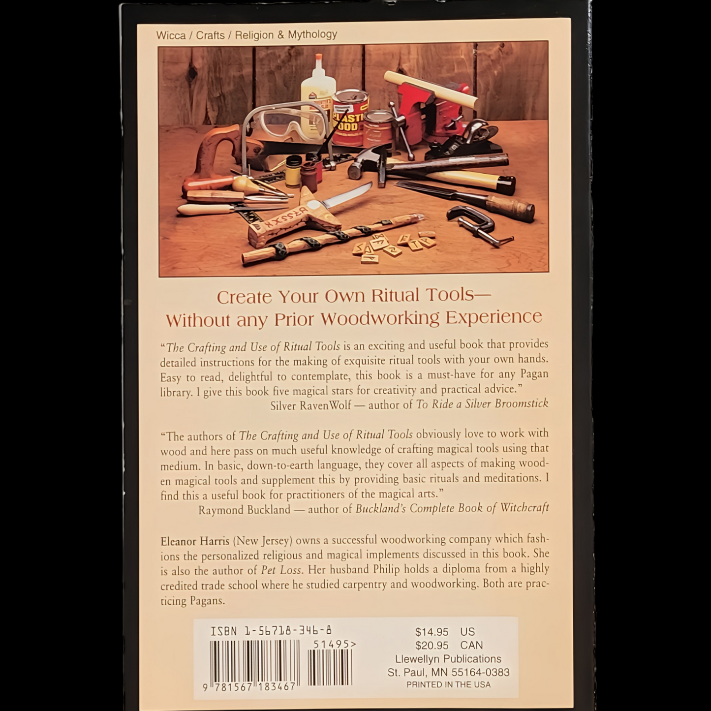 (Pre-Loved) The Crafting & Use of Ritual Tools: Step By Step Instructions for Woodcrafting Religious & Magical Implements By Eleanor & Philip Harris
